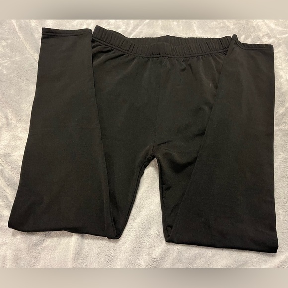 Black stretchy, leggings with fleece lining. - Picture 3 of 7